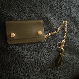 Black leather wallet
